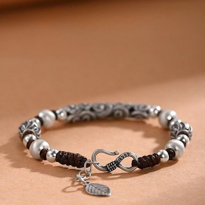 Auspicious Cloud Metal Braided Bracelet