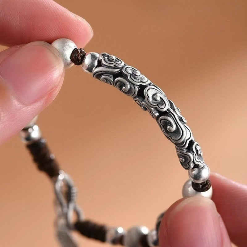 Auspicious Cloud Metal Braided Bracelet