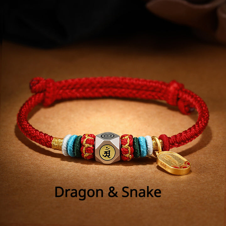 Zodiac Patron Buddha Safe Charm with Red String for attracting good luck, protection, health, and wealth4