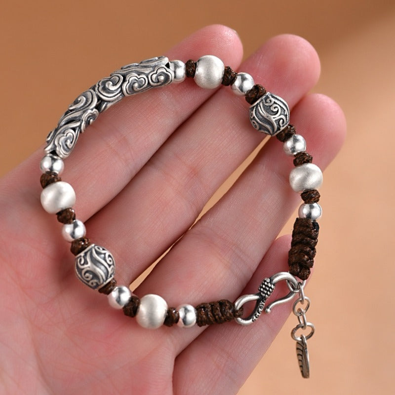 Auspicious Cloud Metal Braided Bracelet