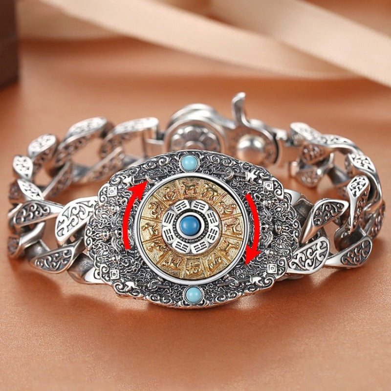 Six-Syllable Mantra Bagua Rotating Blessing Bracelet