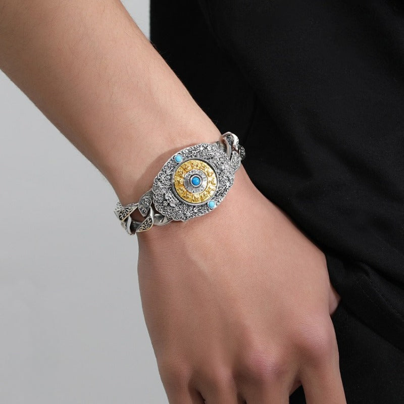 Six-Syllable Mantra Bagua Rotating Blessing Bracelet