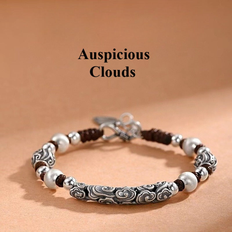 Auspicious Cloud Metal Braided Bracelet