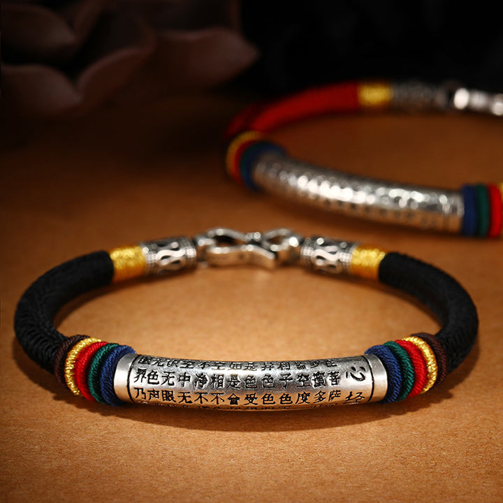 Prajnaparamita Heart Sutra Lucy Bracelet for attracting good luck, protection, wealth, and health with Buddhist guardian1