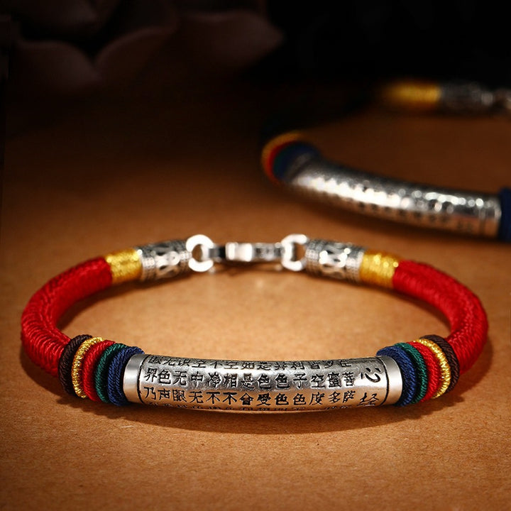 Prajnaparamita Heart Sutra Lucy Bracelet for attracting good luck, protection, wealth, and health with Buddhist guardian3