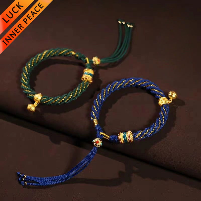 Six-Character Mantra Tibetan Style Bracelet for good luck, protection, Buddhist guardian, wealth, and health2