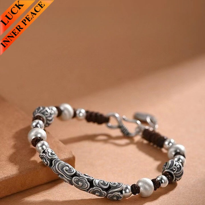 Auspicious Cloud Metal Braided Bracelet