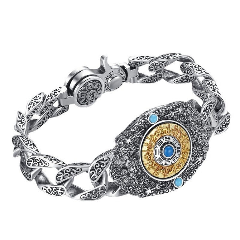 Six-Syllable Mantra Bagua Rotating Blessing Bracelet