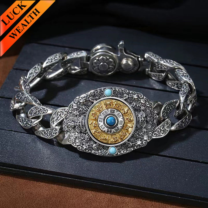 Six-Syllable Mantra Bagua Rotating Blessing Bracelet