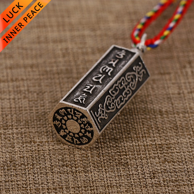 Six-Syllable Mantra Vajra Pendant for good luck, protection, Buddhist Guardian, wealth, and health