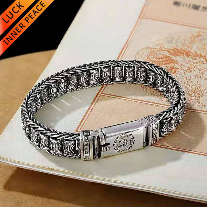 Six-Syllable Mantra Prayer Wheel Bracelet
