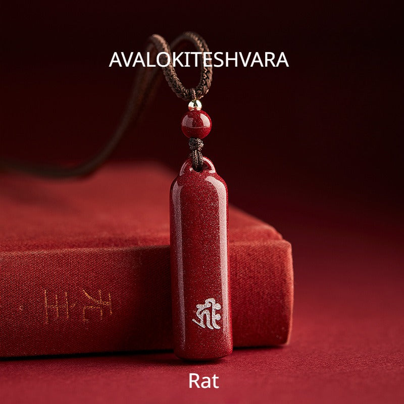 Twelve Chinese Zodiac Guardian Buddha Cinnabar Pendant for attracting good luck, protection, wealth, and health4
