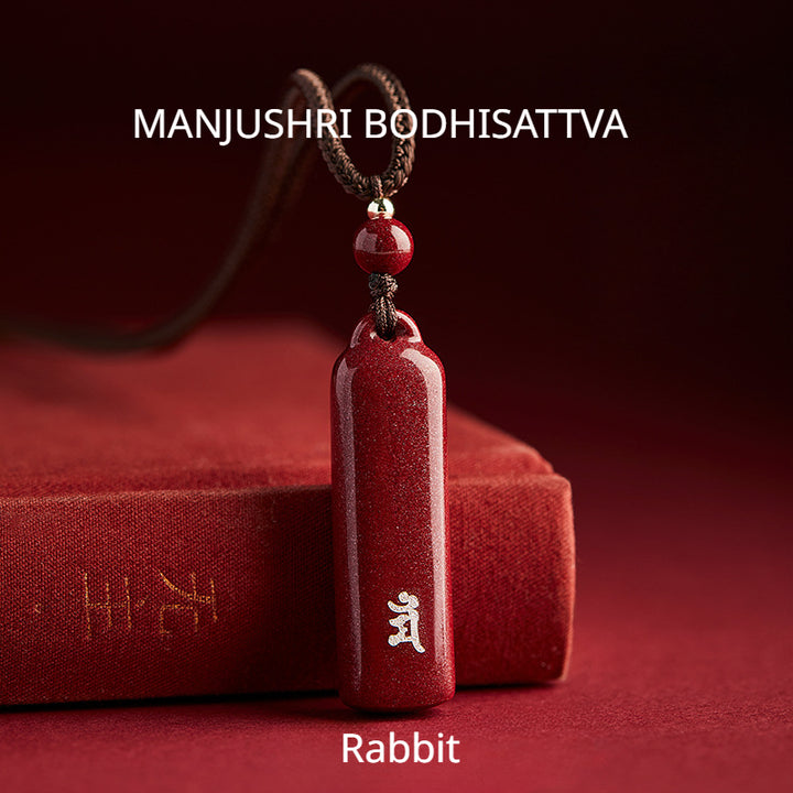 Twelve Chinese Zodiac Guardian Buddha Cinnabar Pendant for attracting good luck, protection, wealth, and health7