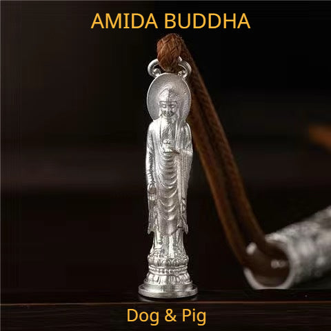 Chinese Zodiac Guardian Deity Necklace with Six-Character Mantra for Good Luck, Protection, Wealth, and Health8