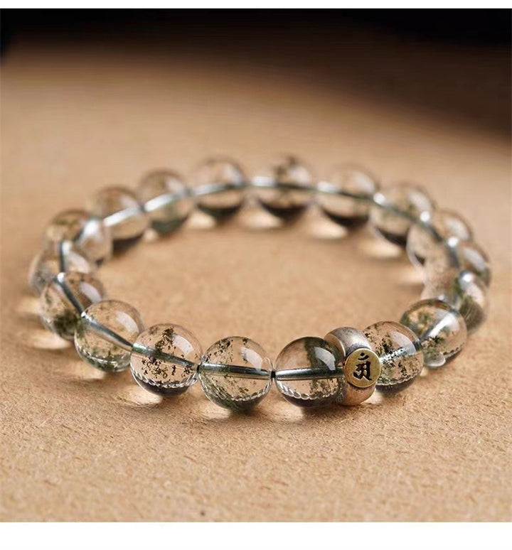 Green Phantom Quartz Bracelet for Zodiac Guardian - Attracts Good Luck, Protection, Buddhist Guardian, Wealth, and Health1