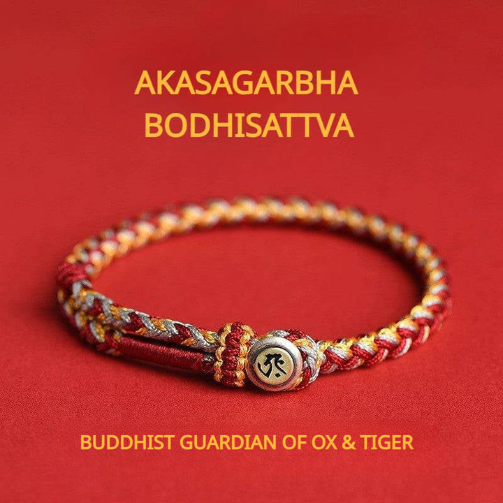 Buddhist Guardian Deities Blessings Braided Bracelet for attracting good luck and protection0