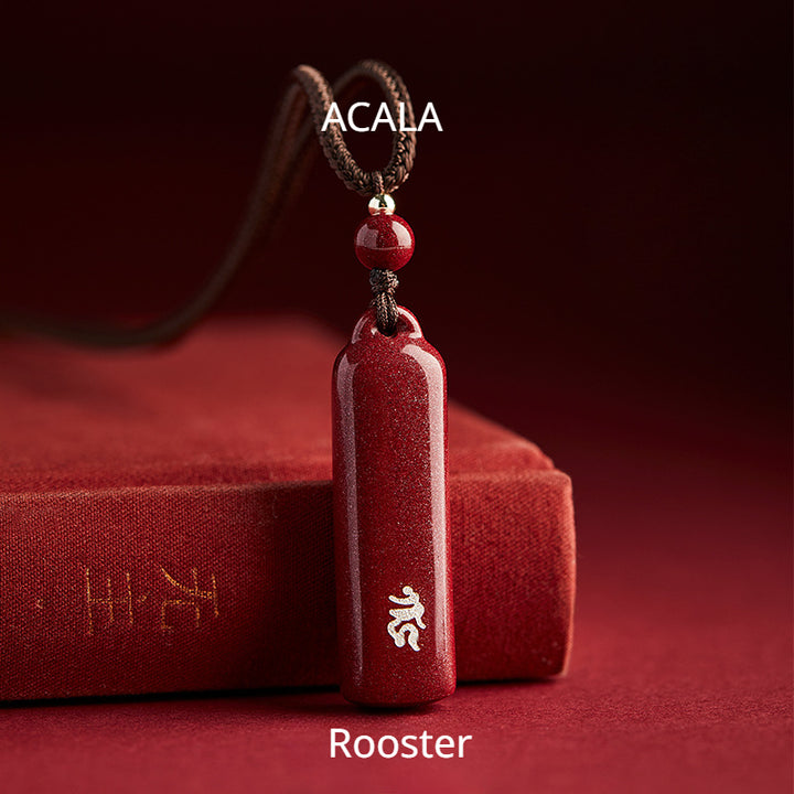 Twelve Chinese Zodiac Guardian Buddha Cinnabar Pendant for attracting good luck, protection, wealth, and health2