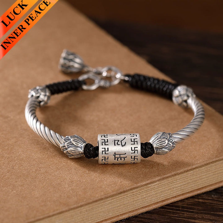 Six-Syllable Mantra Auspicious Cloud Braided Bracelet