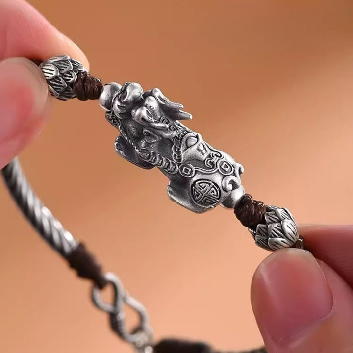 Pi Xiu Lotus Braided Bracelet