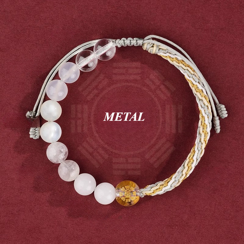 Five Elements Balance Multifunctional Crystal Braided Bracelet