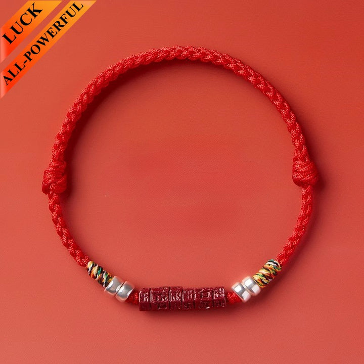 Six-Syllable Mantra Cinnabar Bracelet