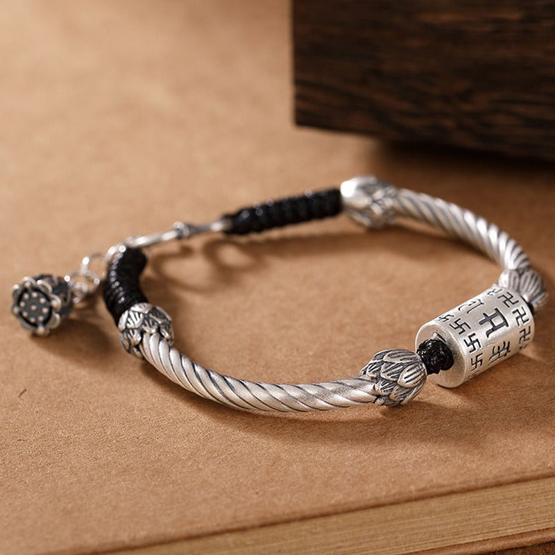 Six-Syllable Mantra Auspicious Cloud Braided Bracelet