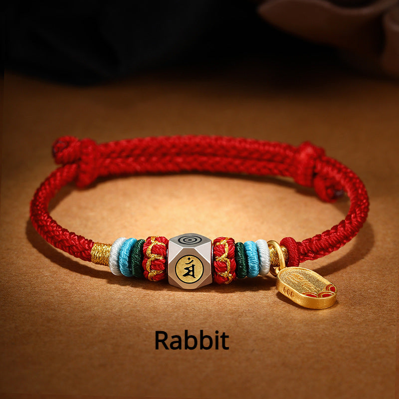 Zodiac Patron Buddha Safe Charm with Red String for attracting good luck, protection, health, and wealth5