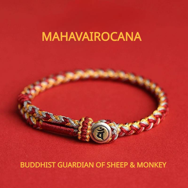 Buddhist Guardian Deities Blessings Braided Bracelet for attracting good luck and protection4
