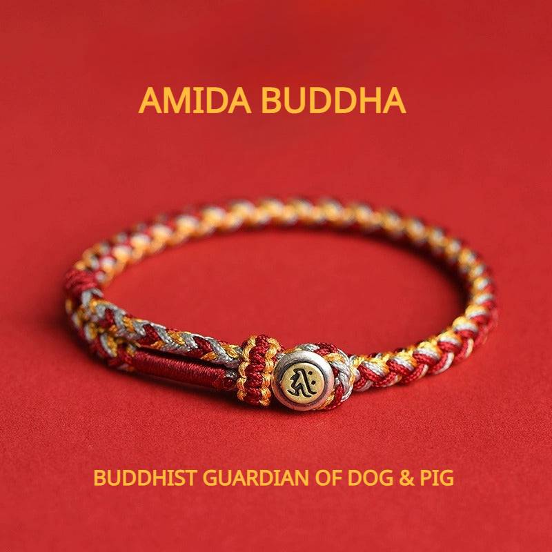 Buddhist Guardian Deities Blessings Braided Bracelet for attracting good luck and protection8