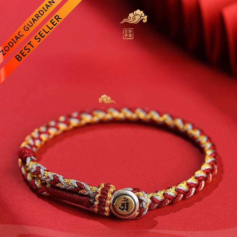 Buddhist Guardian Deities Blessings Braided Bracelet for attracting good luck and protection3
