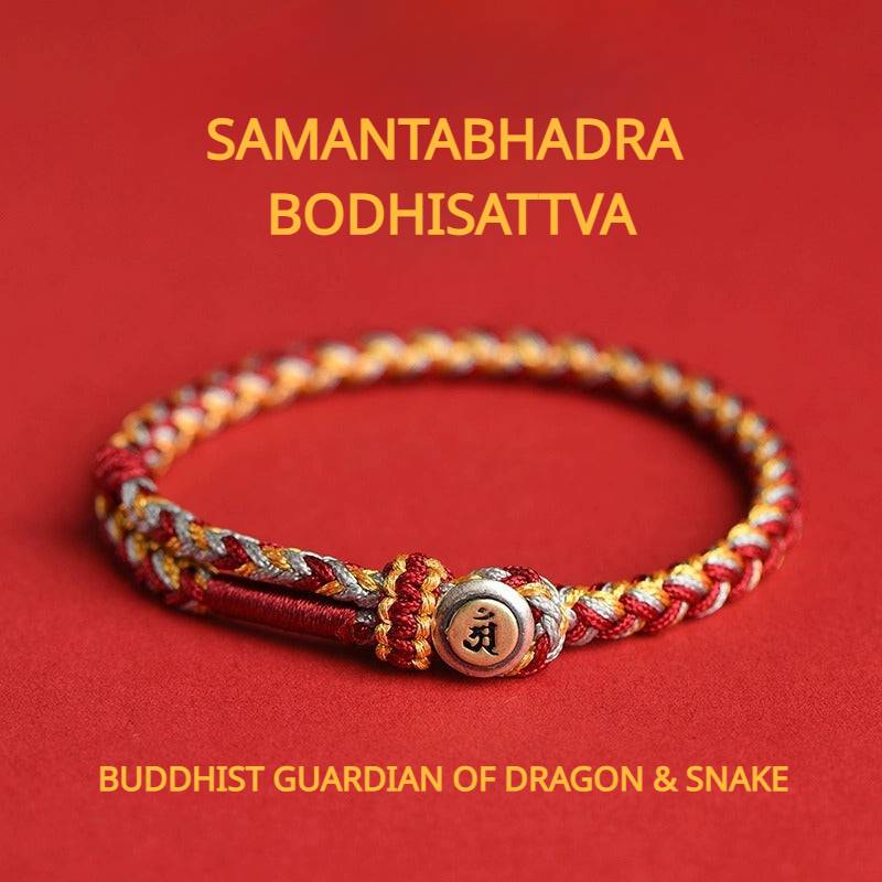 Buddhist Guardian Deities Blessings Braided Bracelet for attracting good luck and protection5