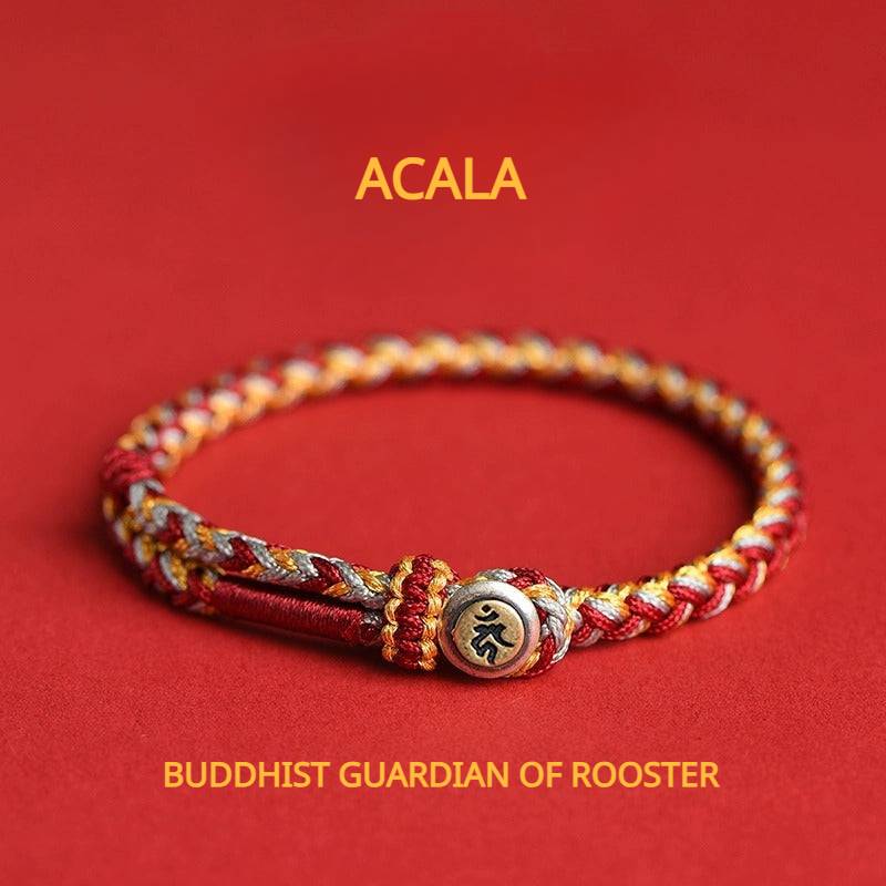 Buddhist Guardian Deities Blessings Braided Bracelet for attracting good luck and protection6