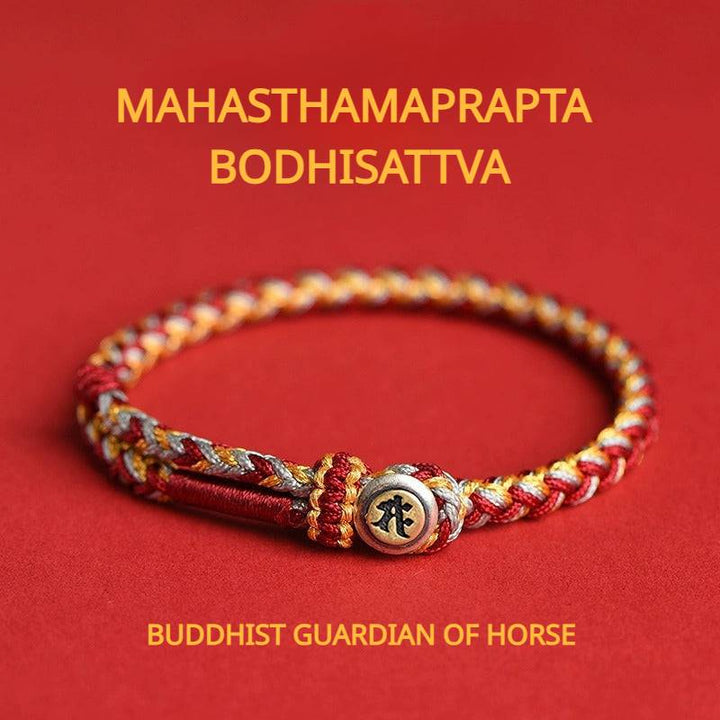 Buddhist Guardian Deities Blessings Braided Bracelet for attracting good luck and protection1