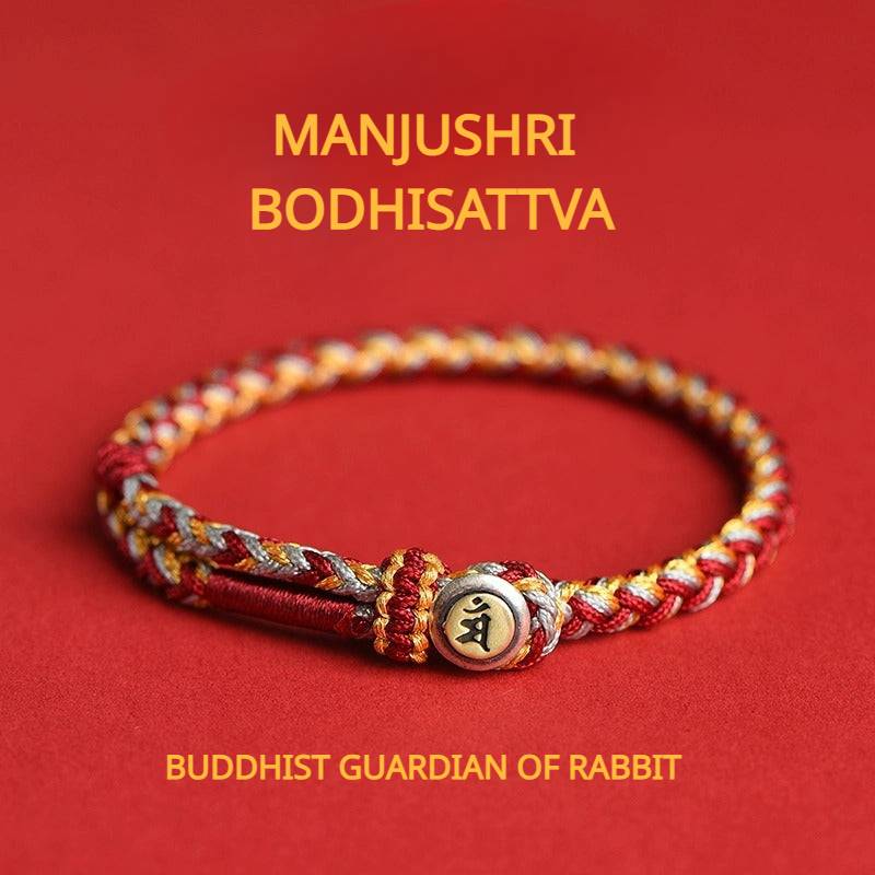 Buddhist Guardian Deities Blessings Braided Bracelet for attracting good luck and protection7